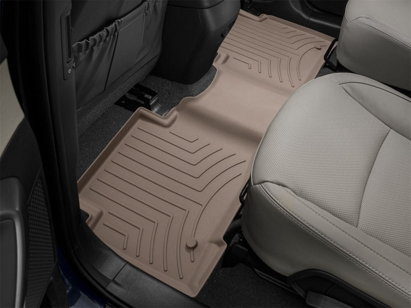 WeatherTech 13-18 Hyundai Santa Fe Rear FloorLiner HP - Tan
