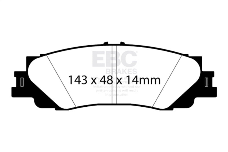 EBC 2022+ Lexus LX600 3.5TT Greenstuff Rear Brake Pads