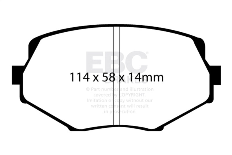 EBC 94-05 Mazda Miata 1.8L (NA/NB) RP-X Race Front Brake Pads
