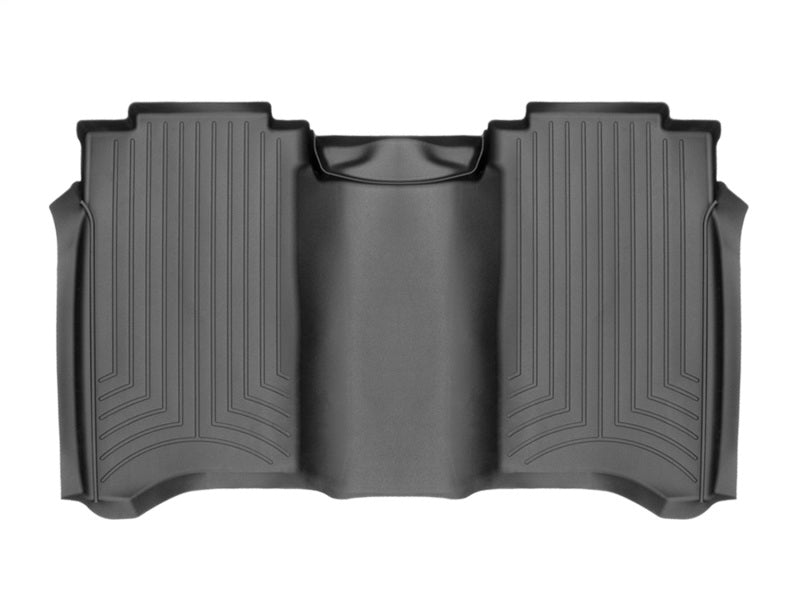 WeatherTech 2017+ Nissan Titan / Titan XD Rear FloorLiner - Black (Crew Cab; Fits Both Vinyl/Carpet)