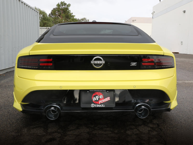 aFe Nissan Z 23-23 V6-3.0L Takeda 2-1/2in 304 SS Axle-Back Exhaust System w/ Black Tips
