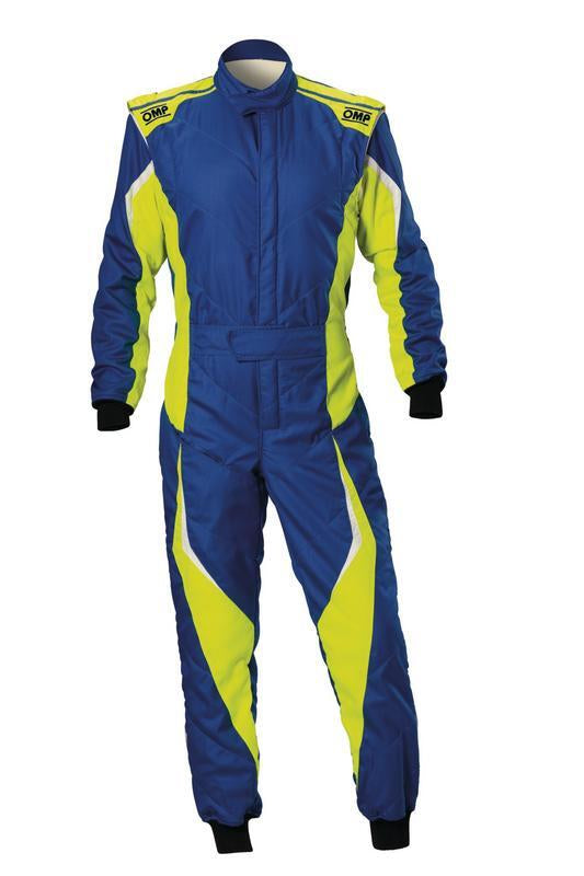 OMP TECNICA EVO SUIT BLACK/YELLOW SIZE 48 FIA 8856-2018 + SFI