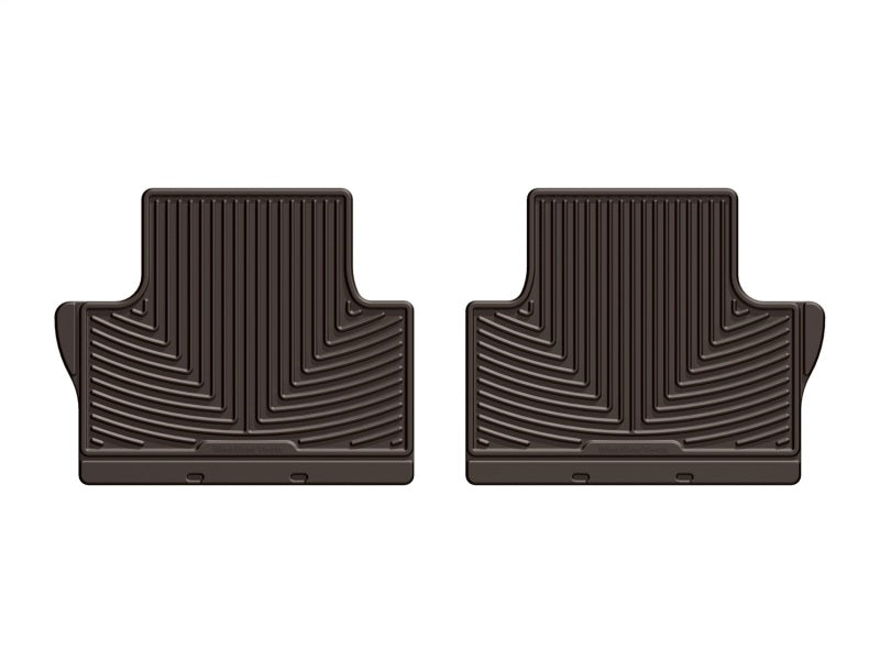 WeatherTech 2007-2014 Volvo S80 Rear Rubber Mats - Cocoa