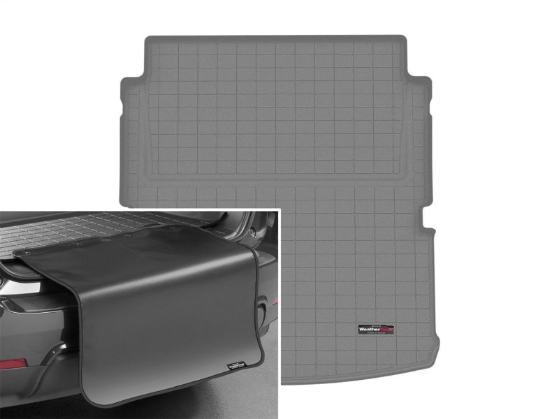 WeatherTech 2021+ Grand Cherokee L Cargo Liners  Behind 2nd Row Seating w/ Bumper Protector - Grey