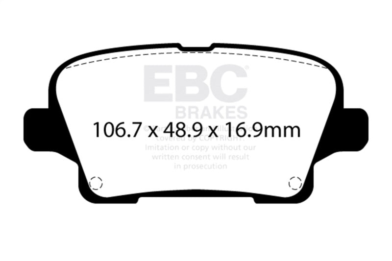 EBC 18-20 Buick Regal Sportback 3.6L Yellowstuff Rear Brake Pads