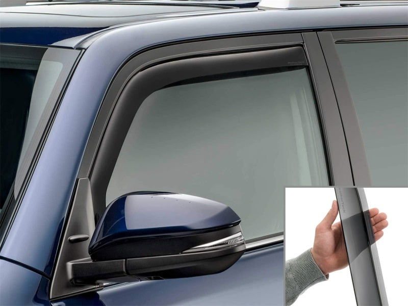 WeatherTech 10-23 Toyota 4Runner Front Side Window Deflectors - Dark Tint
