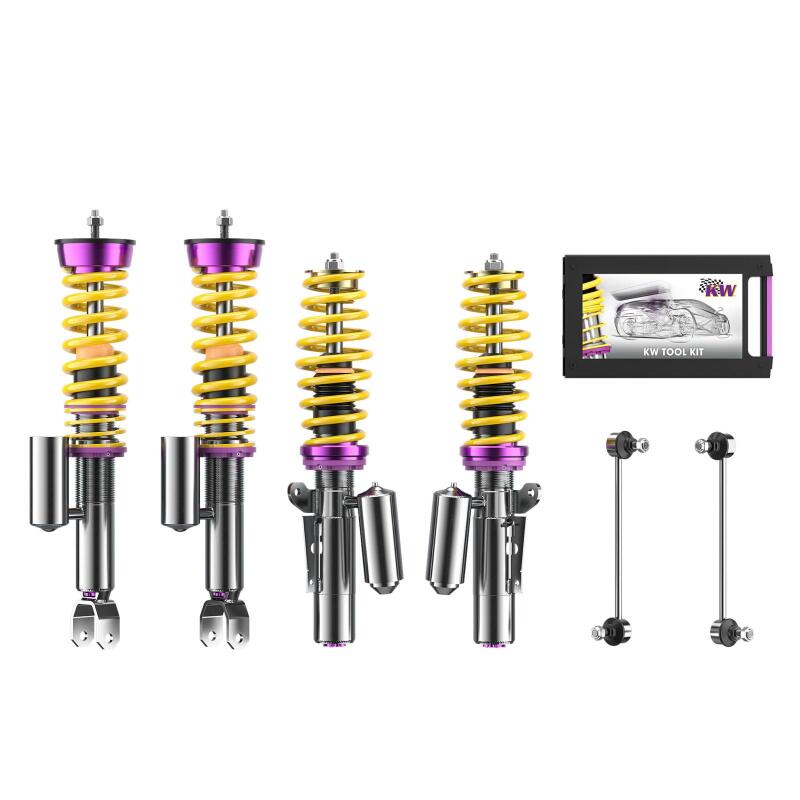 KW Coilover Kit V3 Porsche 911 (997) Carrera 4/4S Convertible w/ PASM (Must Deactivate PASM)