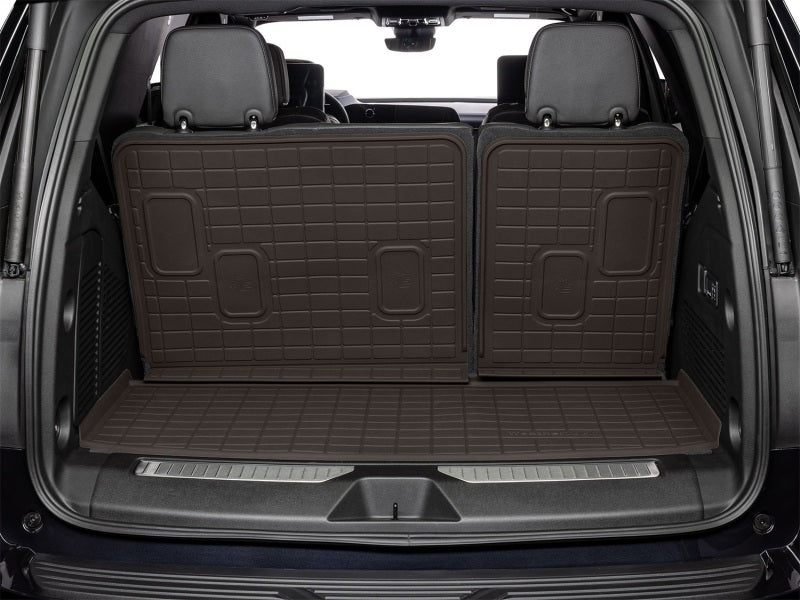 WeatherTech 21-26 Cadillac Escalade Behind 3rd Row Seating SeatBack Cargo Liners HP - Cocoa