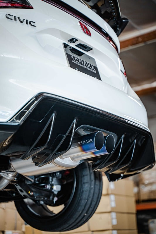 Remark 2023+ Honda Civic Type-R (FL5) Sports Touring Cat-Back Titanium Exhaust/SUS304 Front Pipe