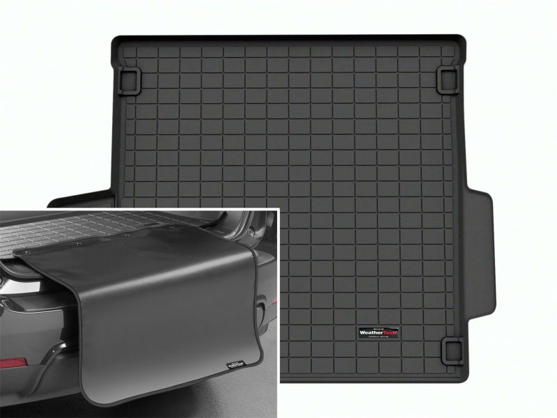 WeatherTech 22-23 Land Rover Range Rover 5 Psgr/Std Wheelbase Cargo Liner w/Bumper Protector - Black