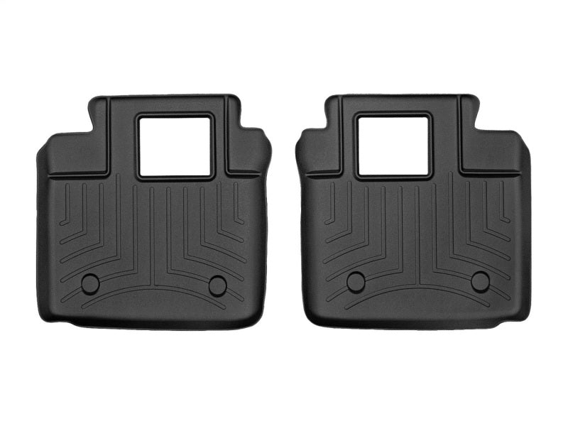 WeatherTech 14+ Maserati Quattroporte Rear FloorLiner - Black (fits Models w/4 Zone Climate Cntrl)