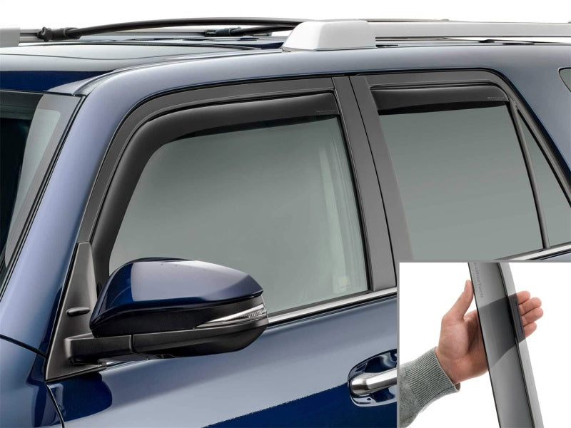 WeatherTech 10-23 Toyota 4Runner Front & Rear Side Window Deflectors - Dark Tint