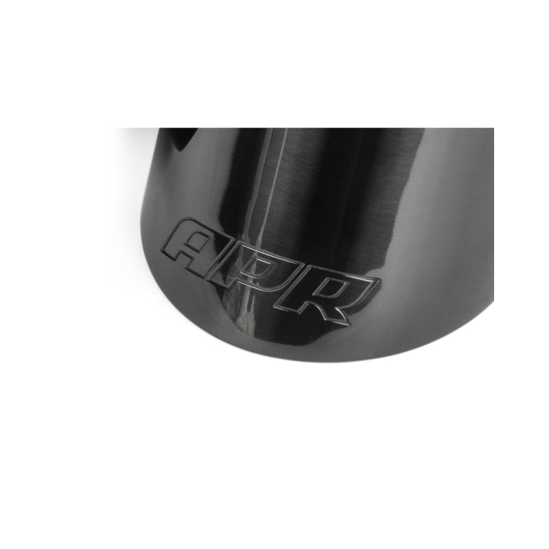 APR Double-Walled 4in Slash-Cut Tips - Polished Diamond Black - Set of 2