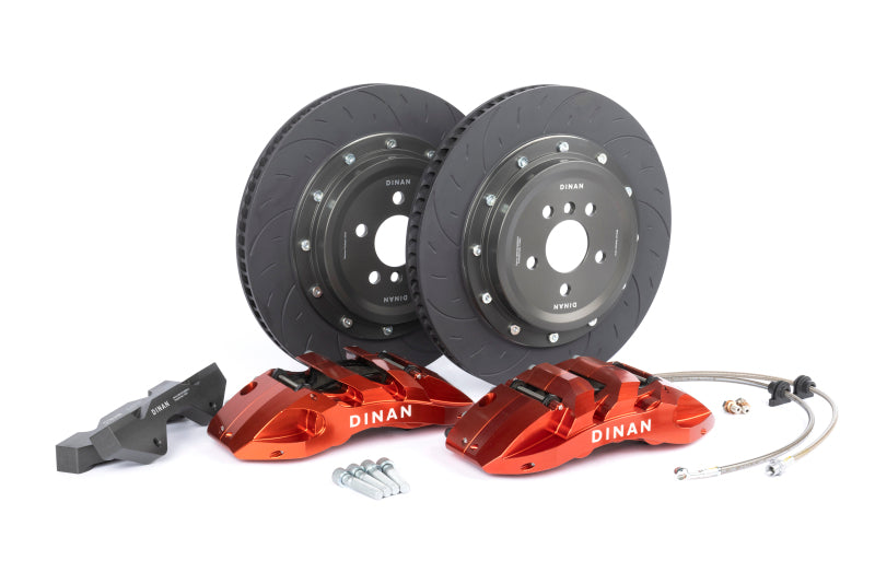 Dinan 15-18 BMW M3 Front Big Brake Kit - 395x34mm 6 Piston - Red