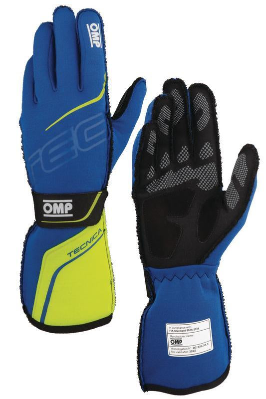 OMP TECNICA GLOVES FIA 8856-2018 BLACK / ANTHRACITE SZ M