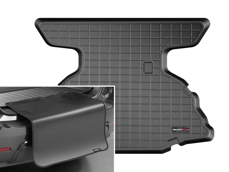 WeatherTech 08-18 Nissan 370Z Coupe Cargo Liner w/Bumper Protector - Black