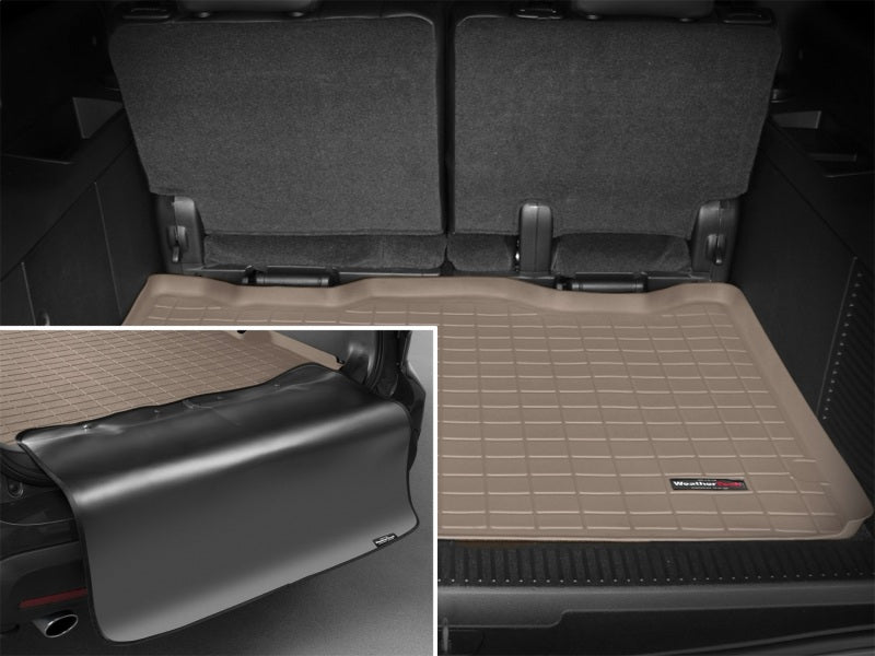 WeatherTech 07-13 Cadillac Escalade ESV Cargo With Bumper Protector - Tan