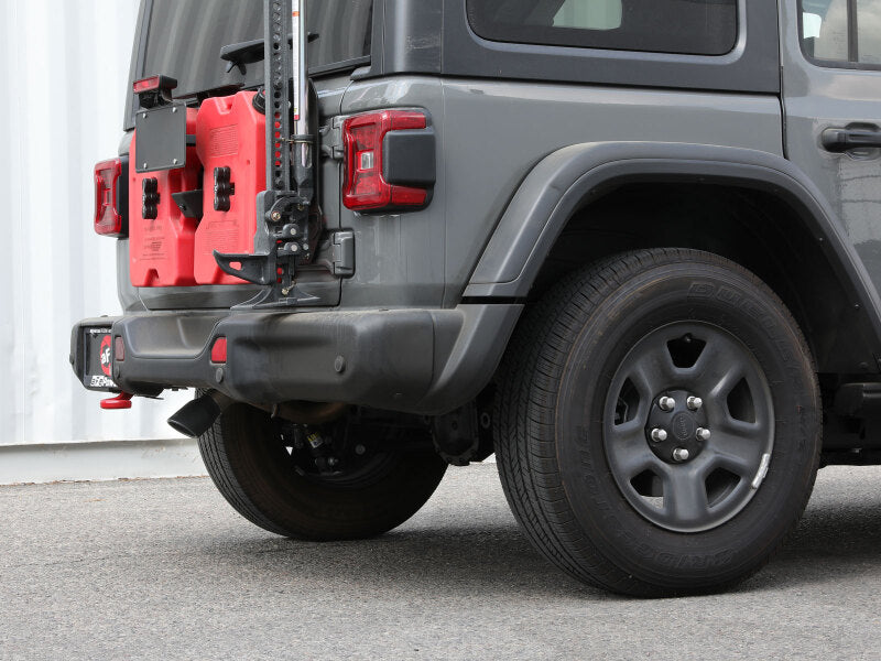 aFe MACH Force-Xp Axle-Back Exhaust System w/Black Tip 18-20 Jeep Wrangler L4-2.0T / V6-3.6L
