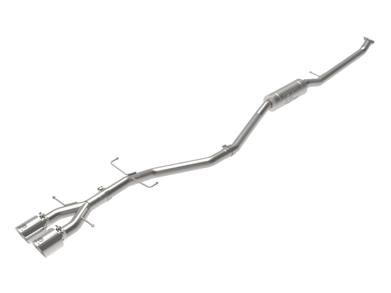 aFe Takeda 2.5in 304SS Cat-Back Exhaust System 17-20 Honda Civic SI Coupe L4-1.5L (t) - Polished Tip
