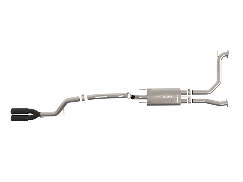 aFe Vulcan Series 3in Stainless Steel Cat-Back Exhaust w/ Black Tip Nissan Armada 25-26 V6-3.5L (tt)