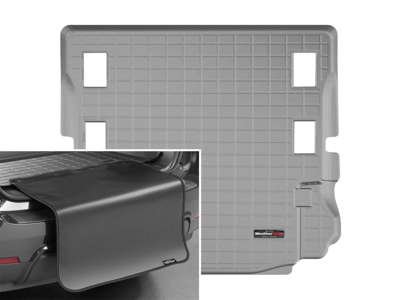 WeatherTech 07-14 Jeep Wrangler Cargo Liner w/Bumper Protector - Grey