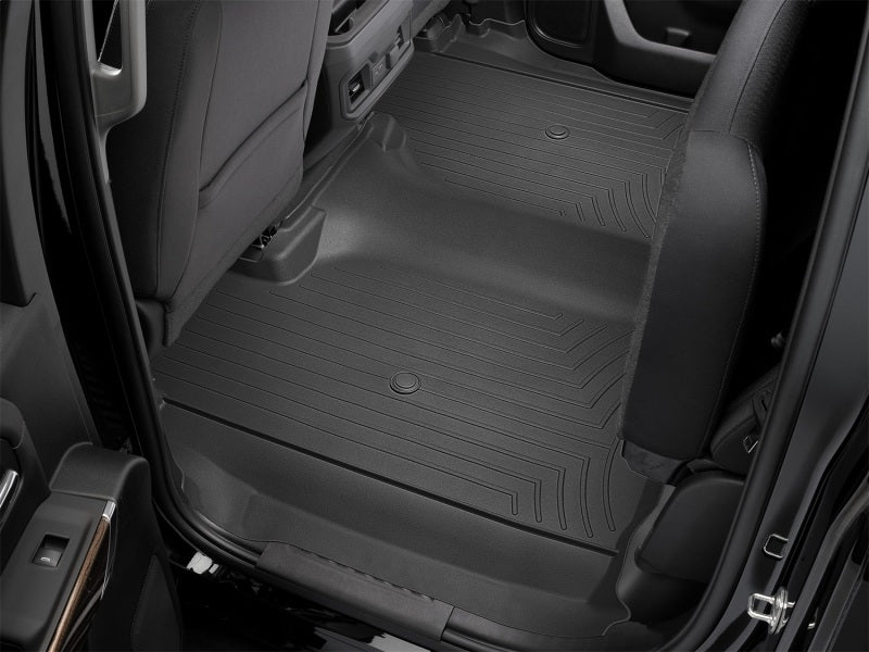 WeatherTech 2019+ Chevrolet Silverado 1500 Crew Cab w/ Vinyl Floors Rear FloorLiner - Black