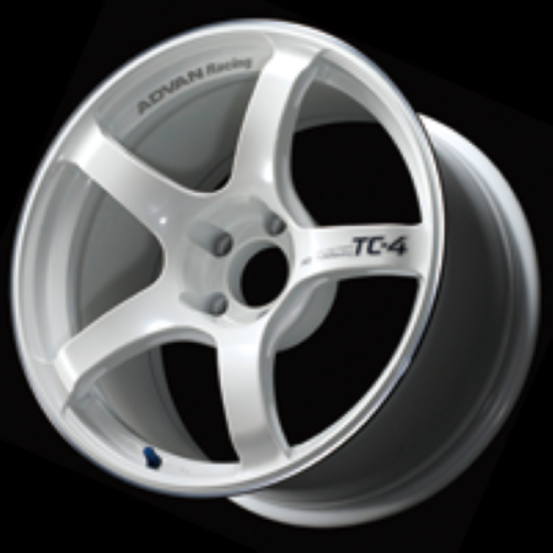Advan TC4 17x8.0 +45 5x100 Racing White Metallic and Ring Wheel