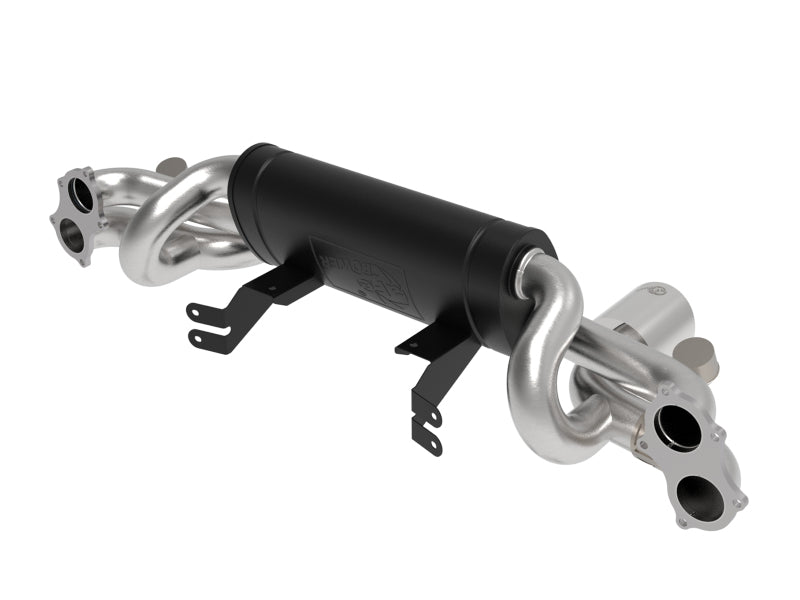aFe MACHForce XP 2.25in-2.5in 304SS Exhaust Cat-Back 20-22 Porsche Cayman GT4 (718) - Polished Tips