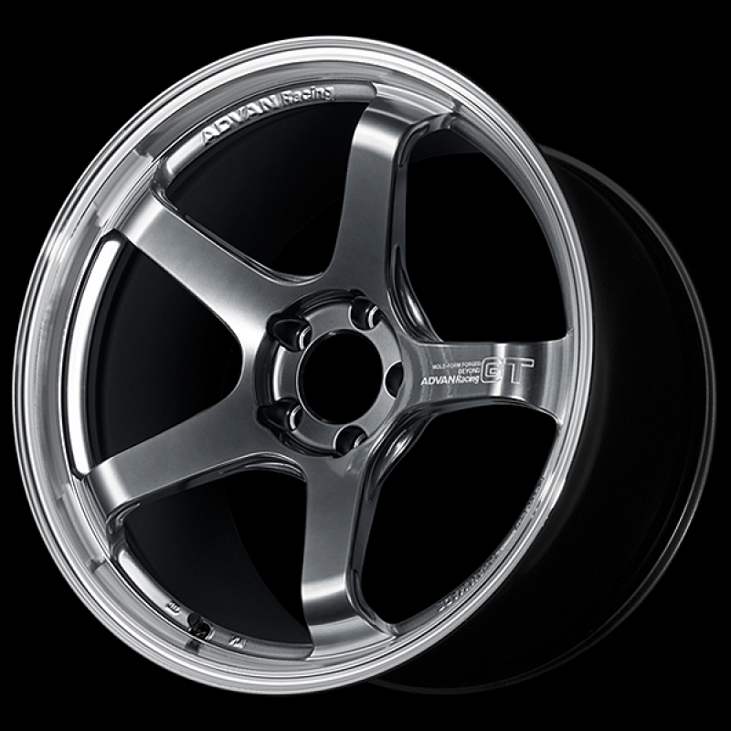 Advan GT Beyond 18X9.0 / +43 Offset / 5x114.3 BC / +43mm Bore / Machining and Hyper Platinum Black
