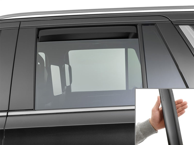 WeatherTech 21-26 Cadillac Escalade Rear Rear Side Window Deflectors - Matte Blk