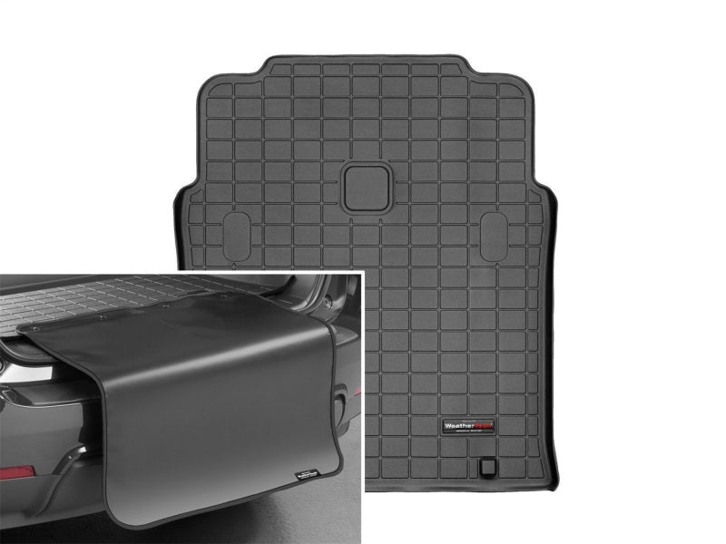 WeatherTech 04-06 Jeep Wrangler Unlimited Cargo Liner w/ Bumper Protector - Black