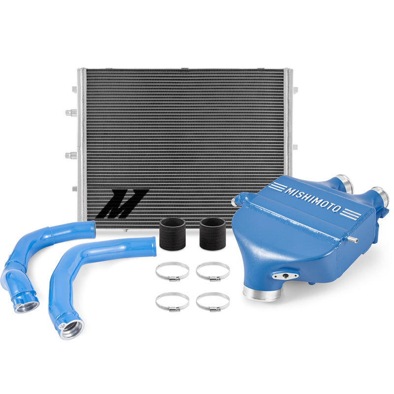 Mishimoto 15-20 BMW F8X M3/M4 Performance Air-to-Water Intercooler Power Pack - Yas Marina Blue