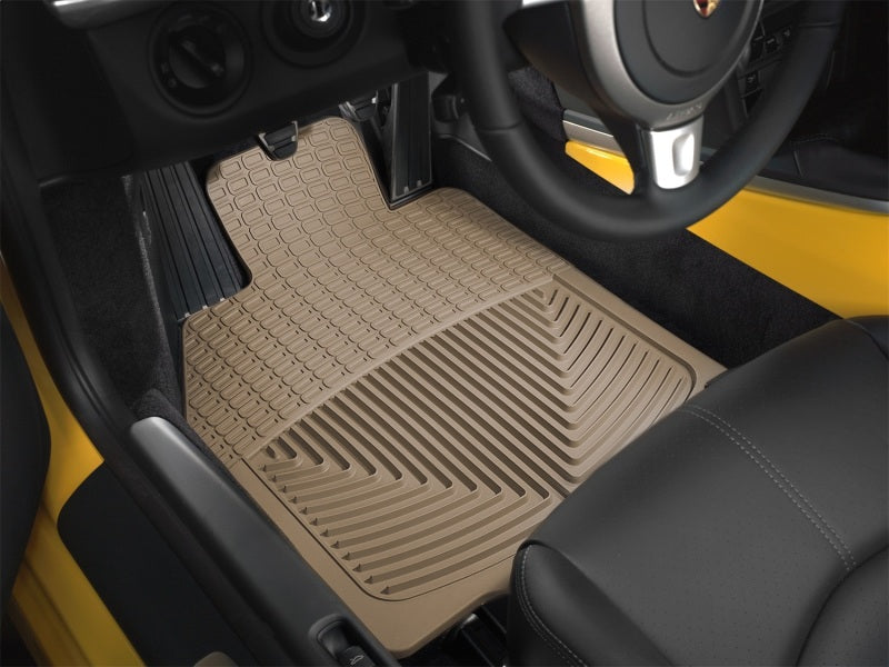 WeatherTech 05-11 Porsche 911 (997) Front Rubber Mats - Tan