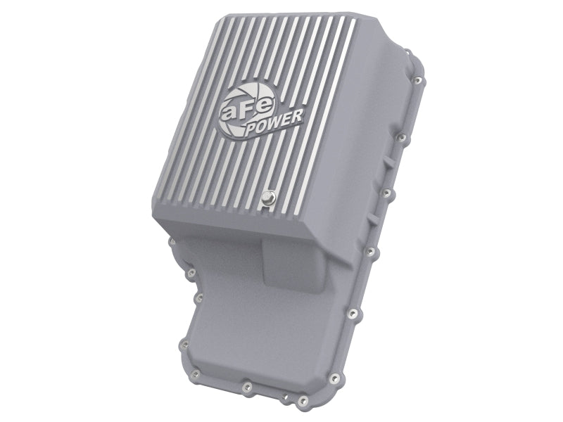 aFe 20-21 Ford Truck w/ 10R140 Transmission Pan Raw POWER Street Series w/ Machined Fins