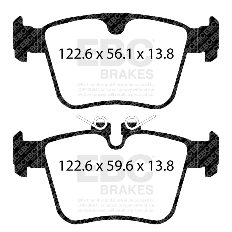EBC 2020+ Jaguar I-Pace Electric Redstuff Rear Brake Pads