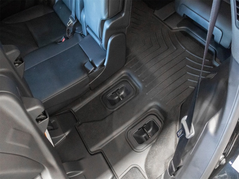 WeatherTech 22-24 Lexus LX-600 7-Passenger Seating-2nd Row Rear FloorLiner HP - Black