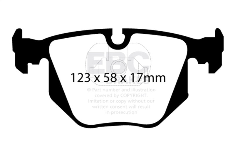 EBC Racing 01-07 BMW M3 3.2L (E46) RP-X Rear Brake Pads
