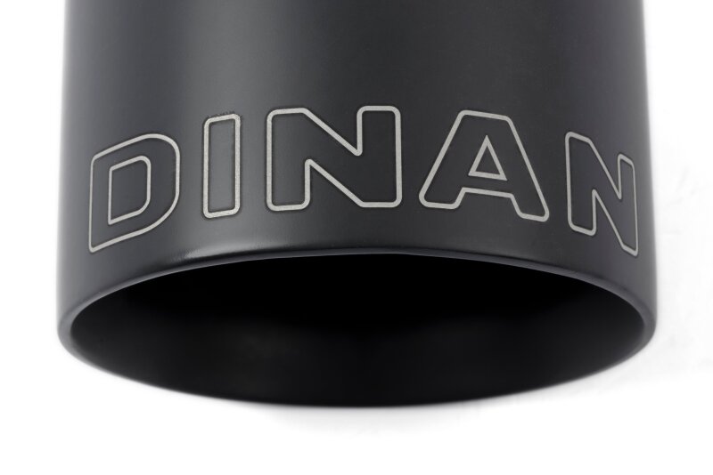 Dinan Double-Walled 4in Clamp-On Exhaust Tip - Black - 4in Outlet / 2.75in Inlet