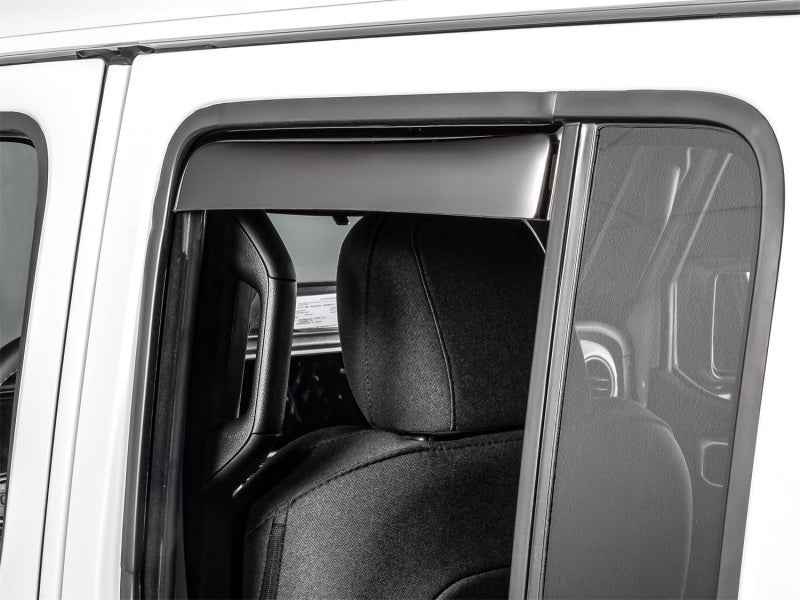 WeatherTech 20-26 Jeep Gladiator JT Rear Rear Side Window Deflectors-Dark Tint