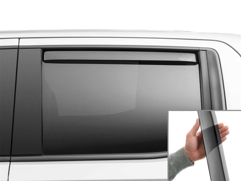 WeatherTech 19-23 GMC/Chevrolet Sierra / Silverado 1500 CC Rear Side Window Deflectors - Dark Tint
