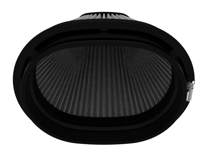 aFe Magnum FLOW Air Filter Pro DRY S (7-3/4x5-3/4in) F x (9x7in) B x (6x2-3/4in) T x (9-1/2in) H