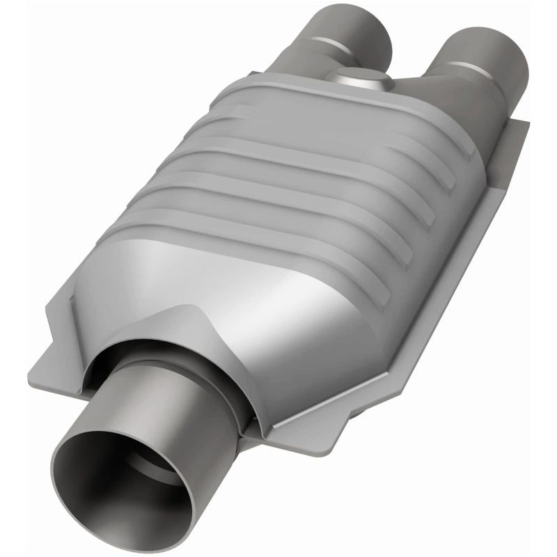 MagnaFlow Universal Catalytic Converter 2inch Inlet/2.5inch Outlet Dual/Single Oval Shape