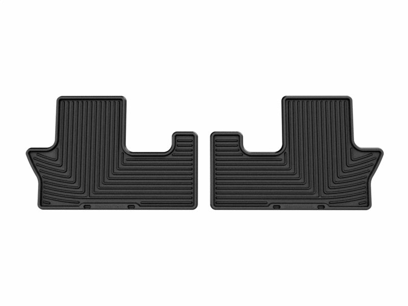 WeatherTech 24-26 Hyundai Santa Fe 2nd Row Rear All-Weather Floor Mats - Black