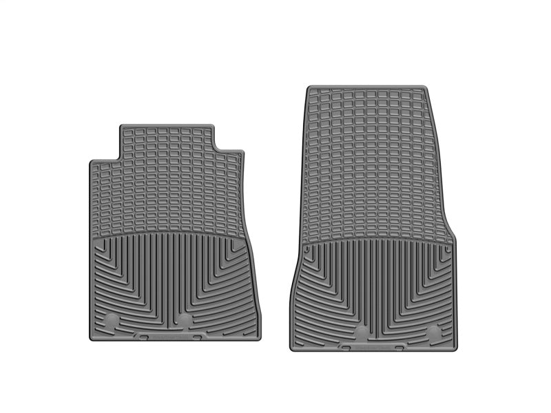 WeatherTech 12-13 Ford Mustang Front Rubber Mats - Grey