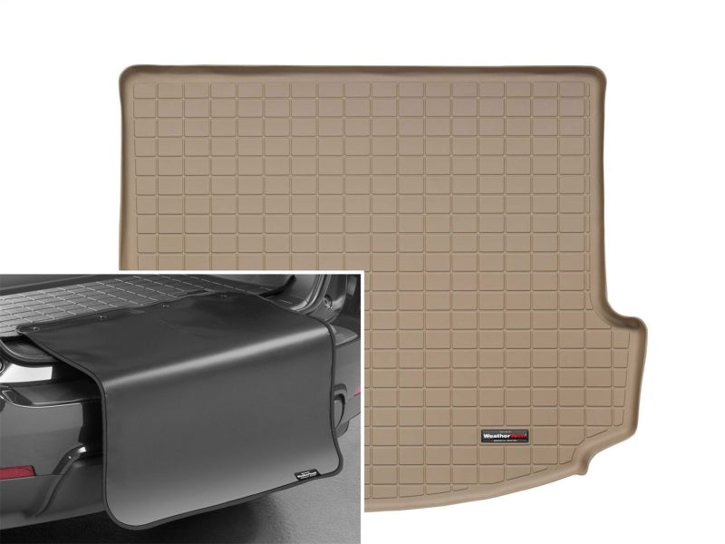 WeatherTech 2011-2013 Acura MDX Cargo Liners w/ Bumper Protector - Tan
