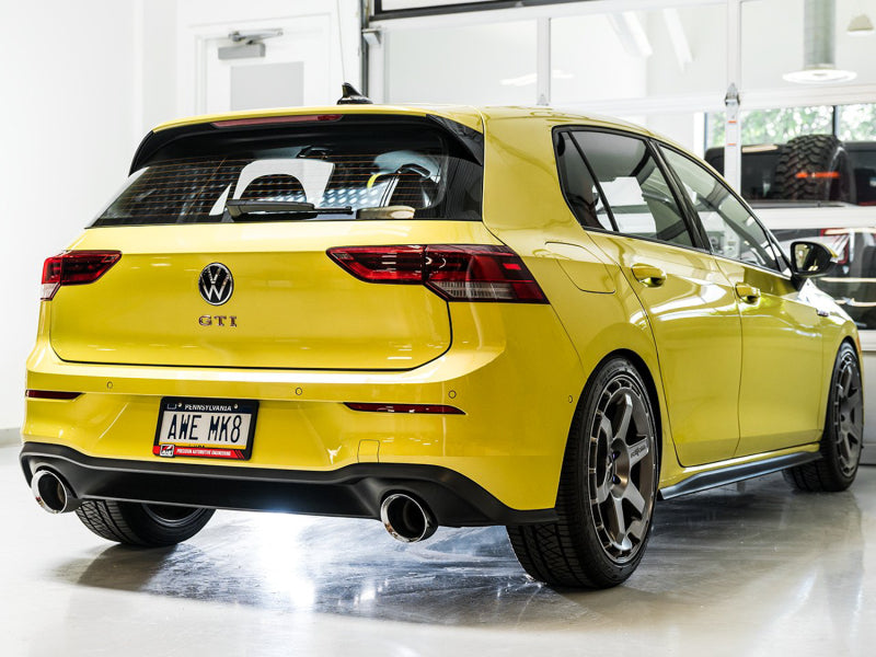 AWE Tuning 2022 VW GTI MK8 Track Edition Exhaust - Chrome Silver Tips
