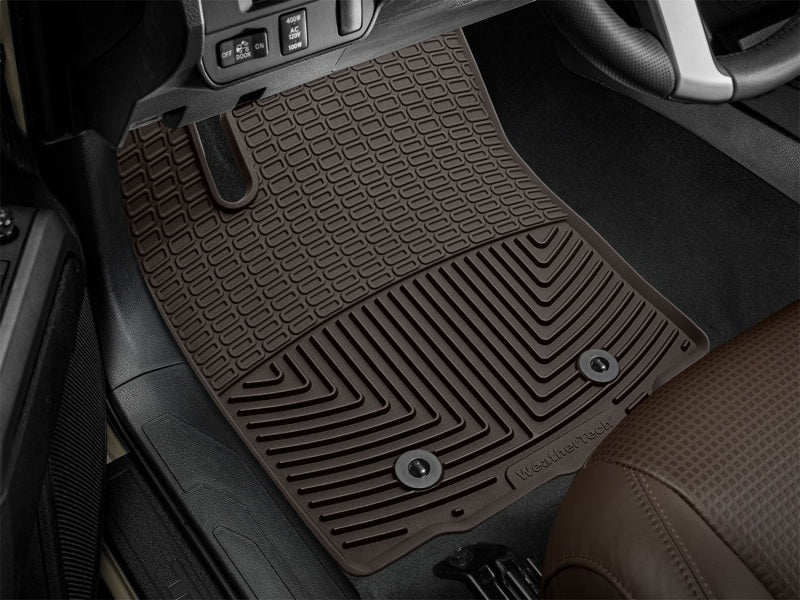WeatherTech 2018+ Toyota Tacoma Front Rubber Mats - Cocoa