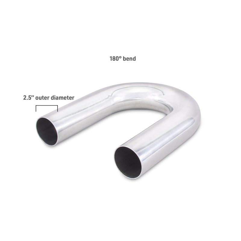 Mishimoto Universal Aluminum Intercooler Tubing 2.5in. OD - 180 Degree Bend