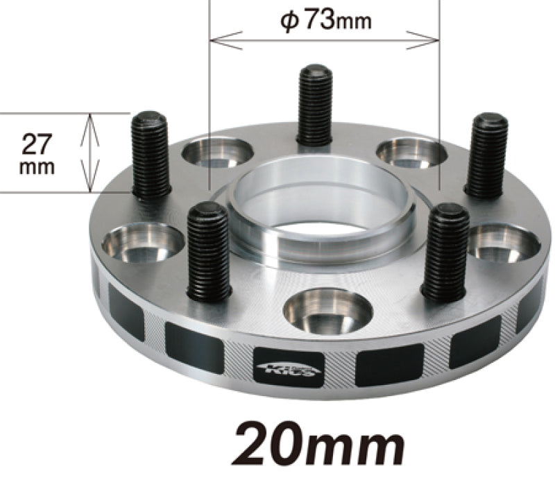 Project Kics 12x1.25 Hub 56mm 5x100 Wide Tread Spacers - 20mm