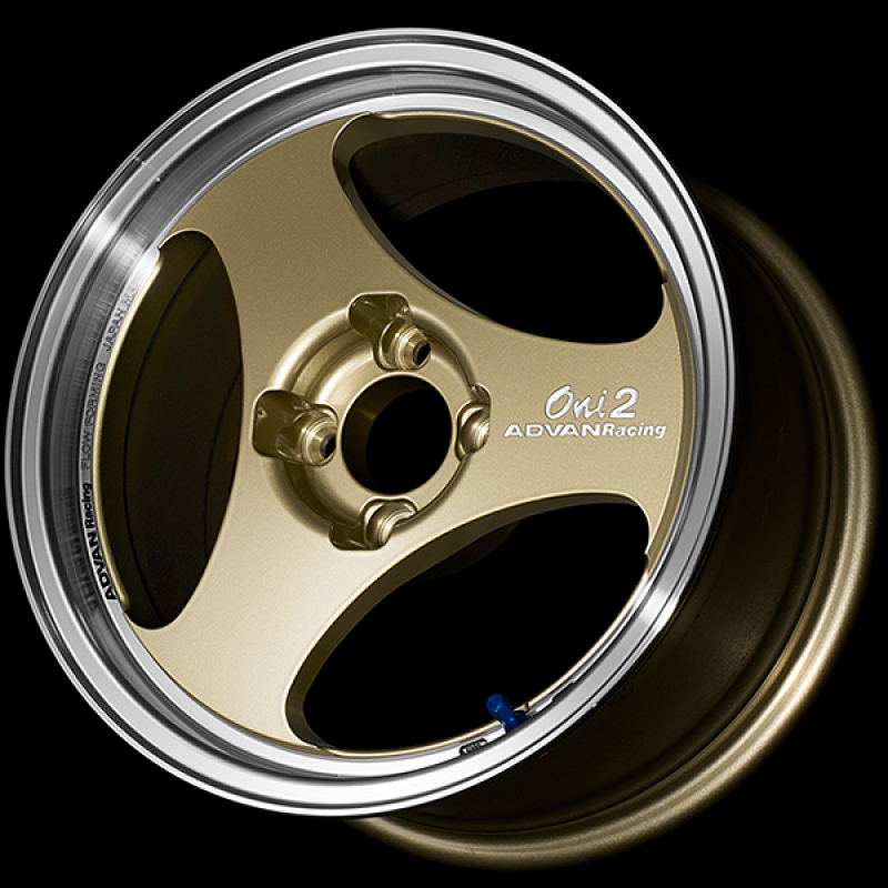 Advan ONI2 15x7.0 / +42 Offset / 4x100 / 63mm Bore / Machining and Champagne Gold
